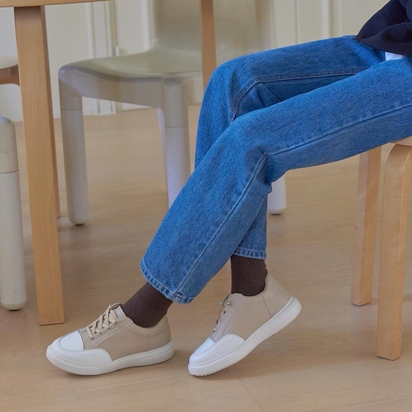 Formel Camele Basic Band Sneakers Beige South Korean Designer Brand - Picture 5 of 12